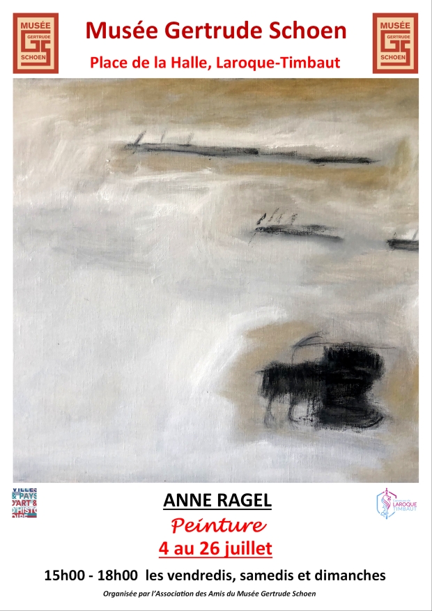 Exposition de peintures d&rsquo;Anne Ragel au Musée Gertrude Schoen Place la Halle Laroque Timbaut Laroque-Timbaut