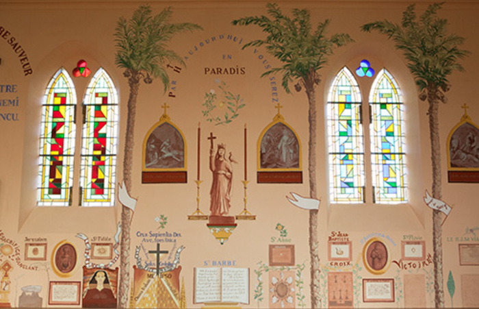 Exposition de photographies et autres curiosités : l’abbé Paysant, Église vivante et parlante Ménil-Gondouin, Ménil-Gondouin