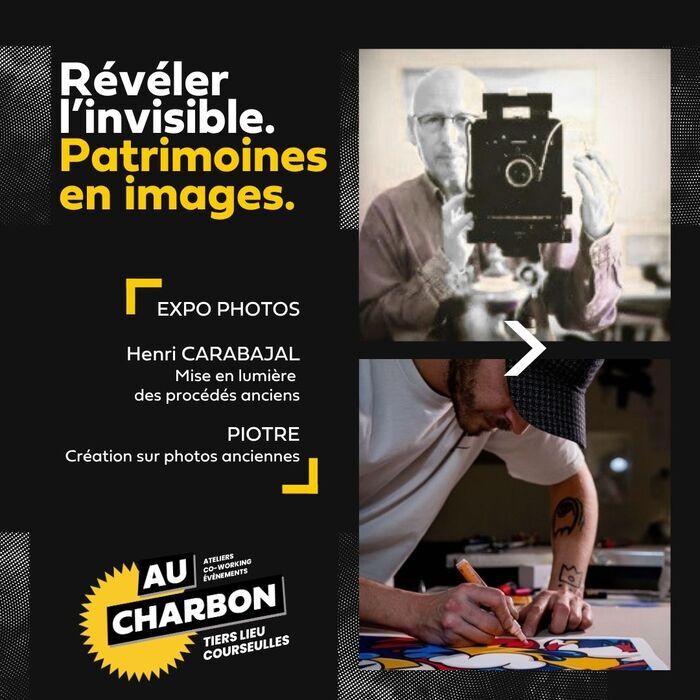 Exposition de photographies : Révéler l’invisible, patrimoines en images, Au Charbon Tiers Lieu, Courseulles-sur-Mer
