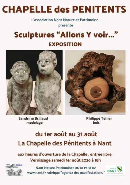 Exposition de sculptures Mairie Nant 2026-08-01