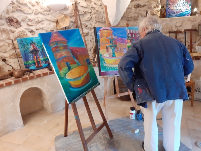 Exposition de tableaux JM Fauvet Pigeonnier Pavant