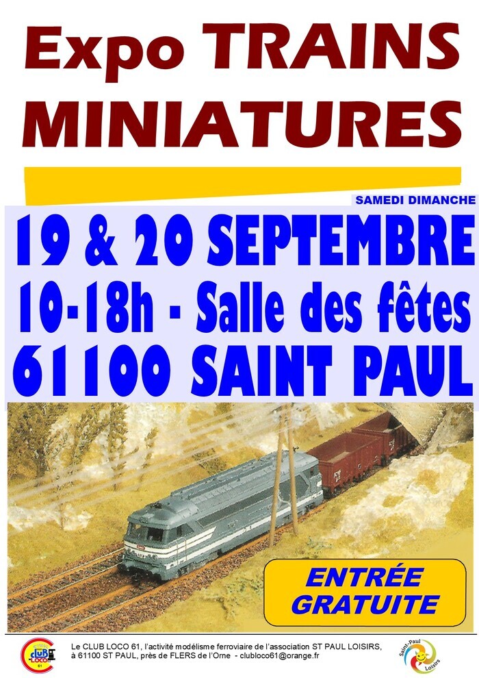 Exposition de trains miniatures, Salle des fêtes, Saint-Paul