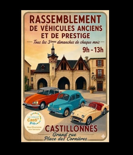 Exposition de voitures anciennes Castillonnès