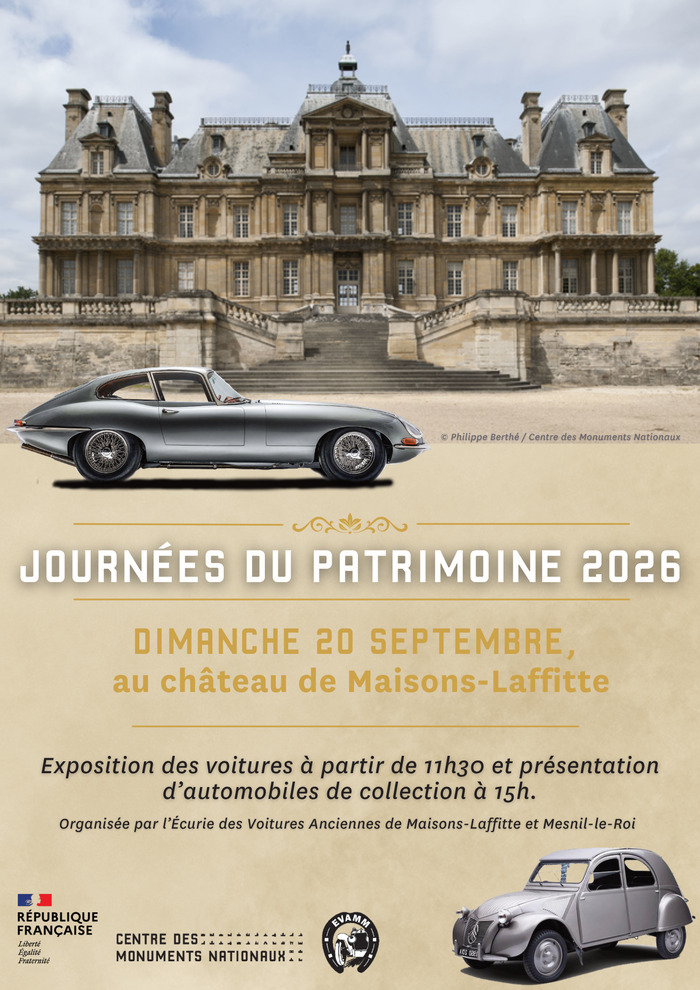 Exposition de voitures anciennes, Château de Maisons, Maisons-Laffitte