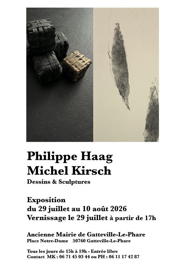 Exposition Dessins et sculptures Place Notre Dame Gatteville-le-Phare