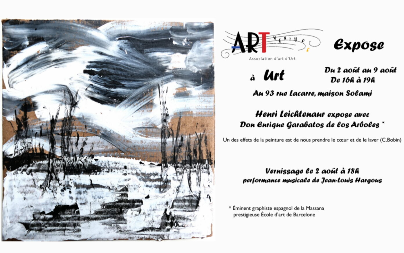 Exposition d&rsquo;Henri Leichtenaur et de Don Enrique Garabatos de los Arboles Maison Solami Urt