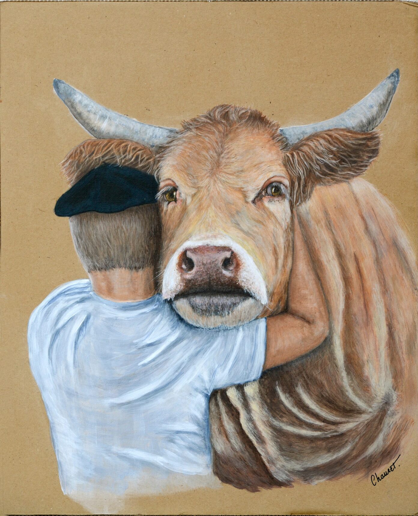 Exposition du concours Art Vache Place Royale Sauveterre-de-Béarn