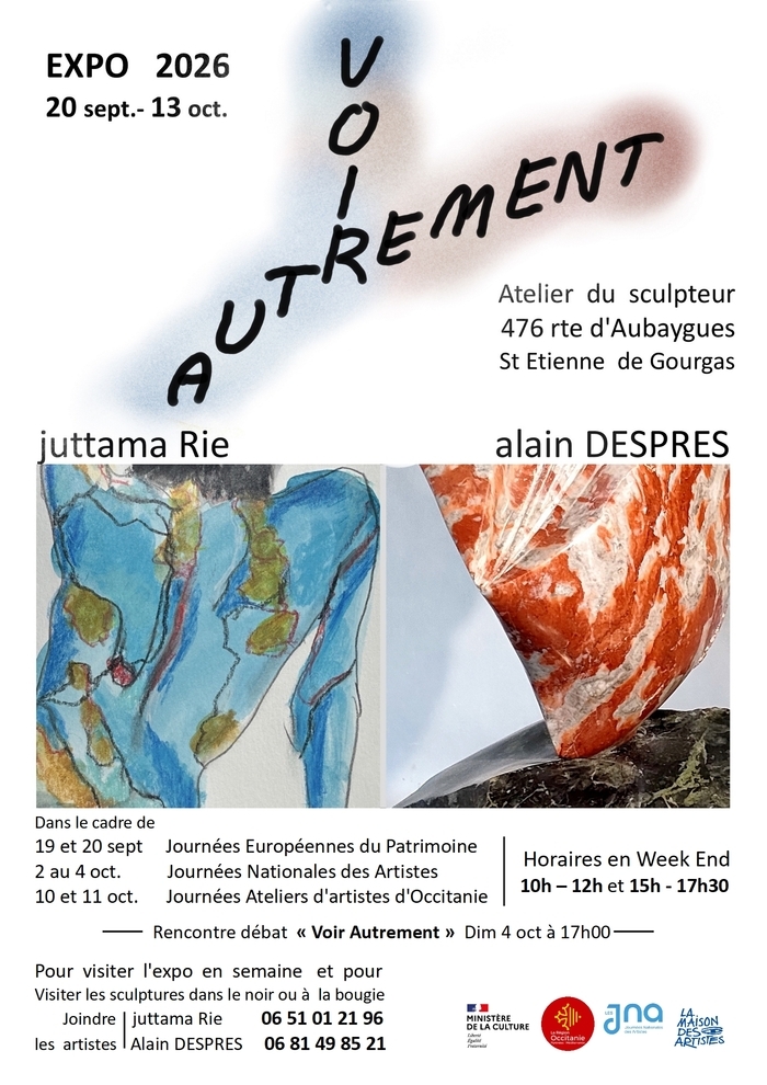 Exposition et portes ouvertes à l’atelier du sculpteur, Atelier du sculpteur, Saint-Étienne-de-Gourgas