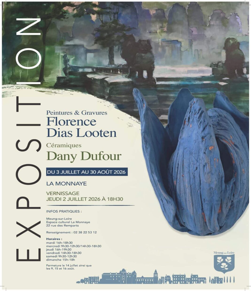 Exposition FLORENCE DIAS LOOTEN / DANY DUFOUR Meung-sur-Loire