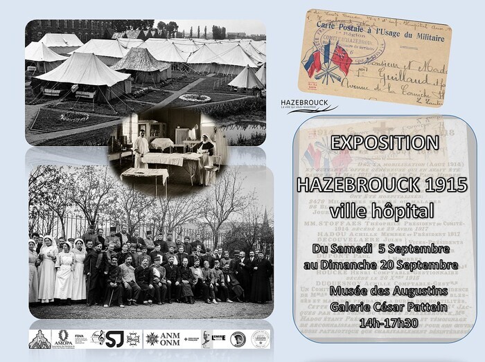 Exposition « Hazebrouck 1915, ville hôpital », Musée des Augustins, Hazebrouck