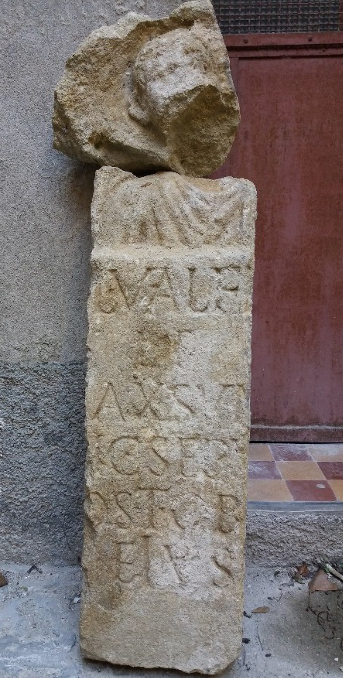 Exposition inédite d’une inscription funéraire du 1e siècle, Clos de la Lombarde, Narbonne