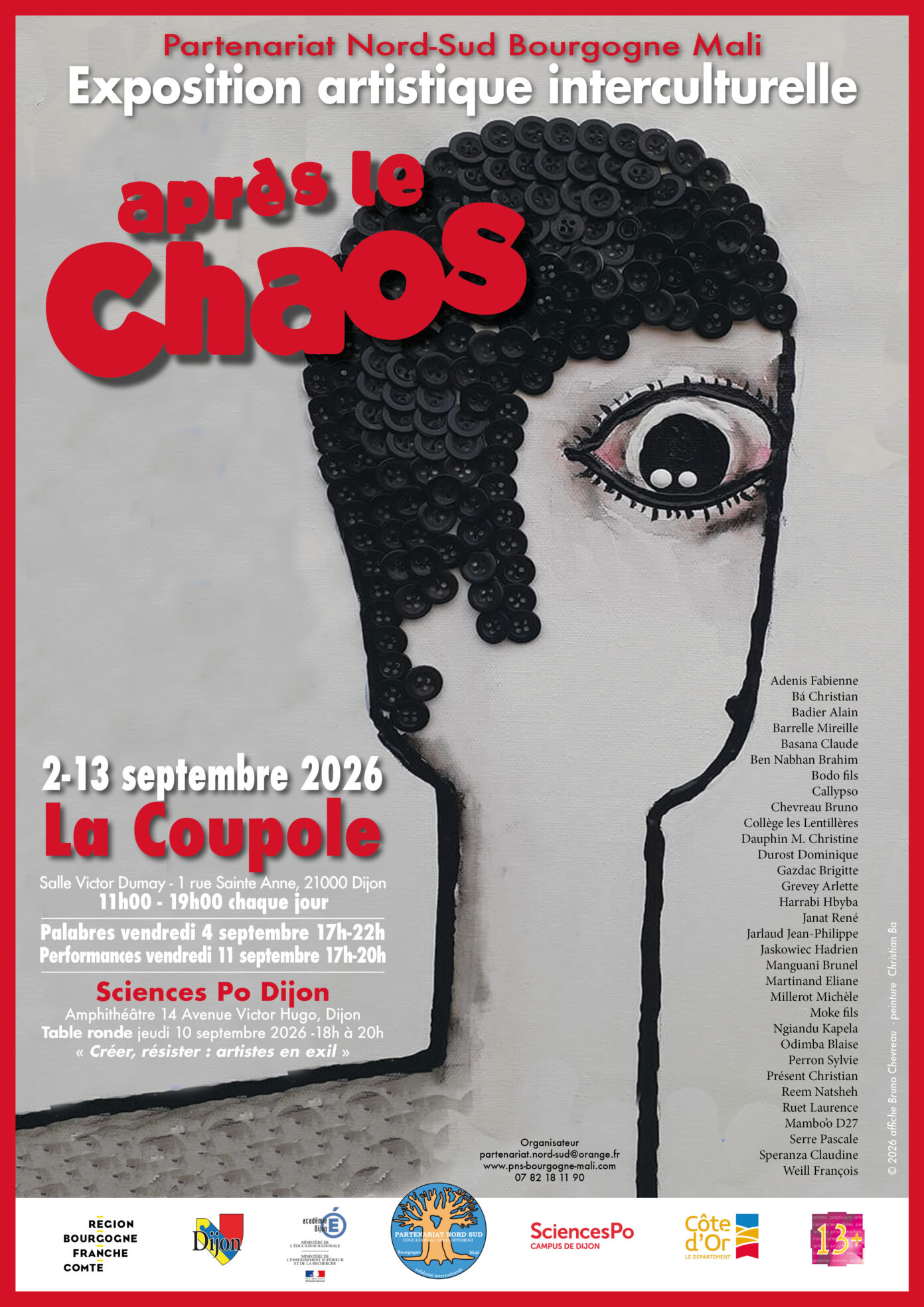 Exposition interculturelle Après le chaos  Dijon