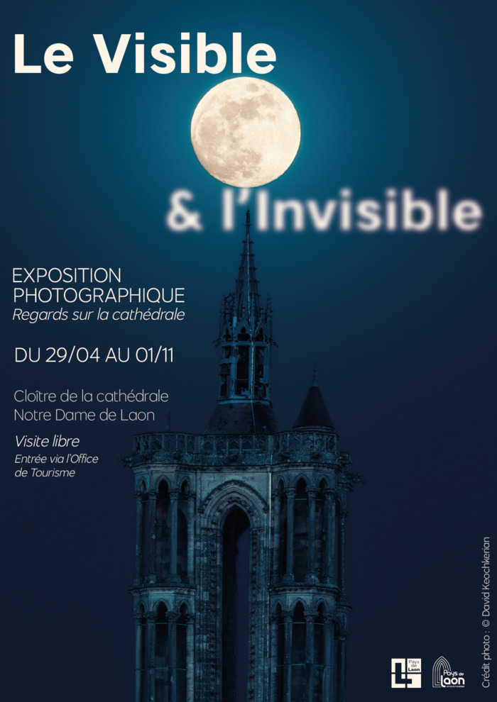 Exposition intitulée « Le Visible & l’Invisible » dans le cloître à Laon, Cathédrale Notre-Dame de Laon, Laon