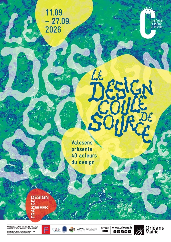 Exposition « Le Design coule de source », Collégiale Saint Pierre le Puellier, Orléans