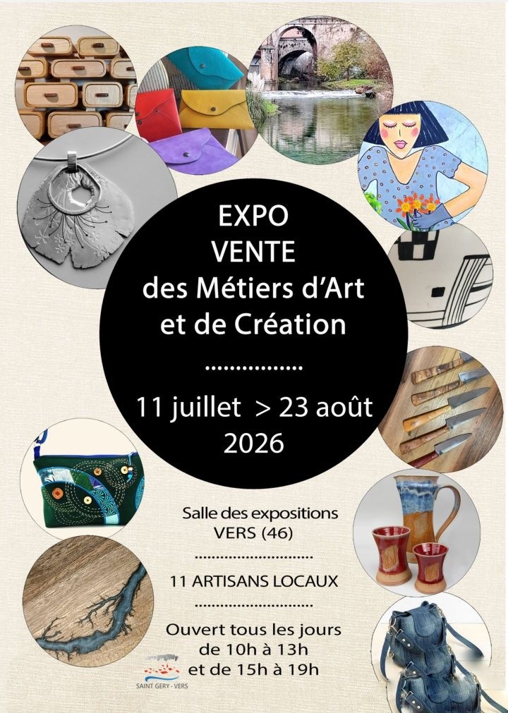 Exposition Métiers d’art et de créations Saint Géry-Vers