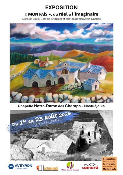 Exposition Mon Pais , du réel à l’imaginaire ADPCM Mostuéjouls