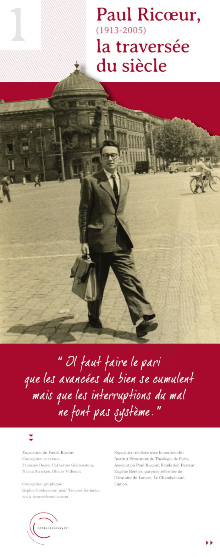Exposition « Paul Ricoeur : la traversée du siècle », Institut protestant de théologie, Paris