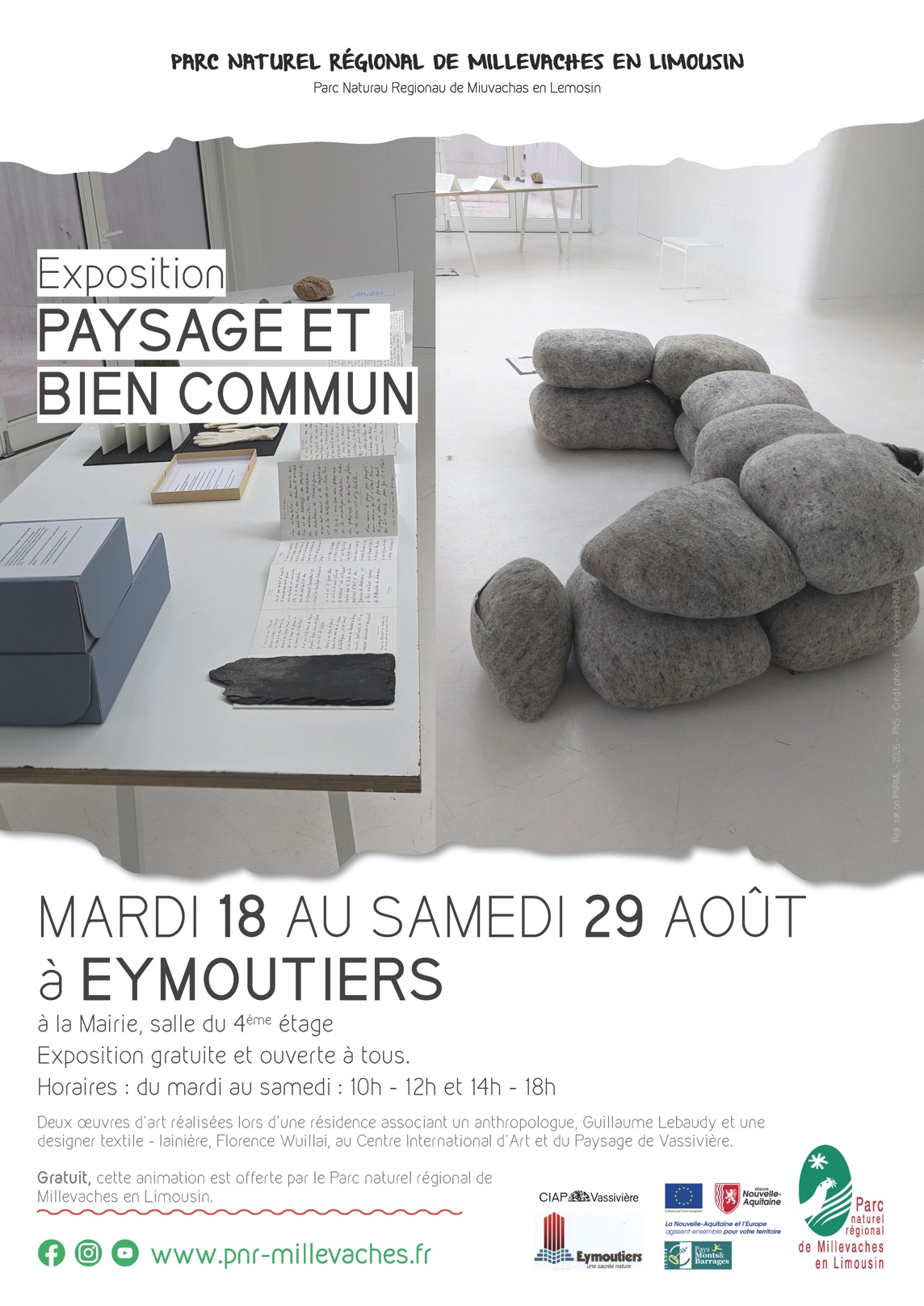 Exposition Paysage et bien commun 8 Rue de la Collégiale Eymoutiers 2026-08-18