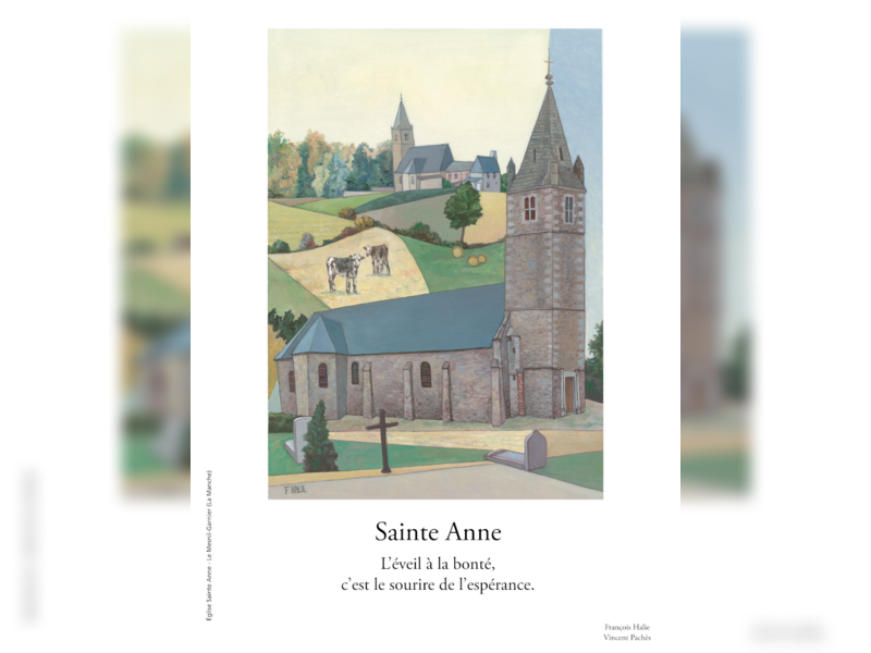 Exposition peinture de François Halie et du poète Vincent Pachès Le Mesnil-Garnier