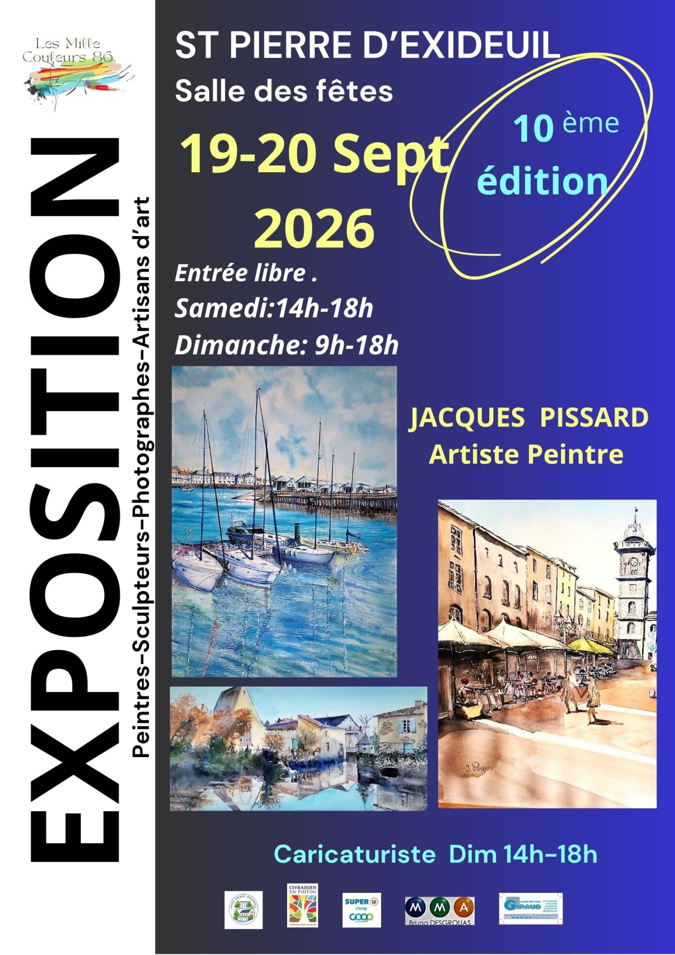 Exposition Peintures Sculpteurs Photographes Artisans d’art Saint-Pierre-d’Exideuil