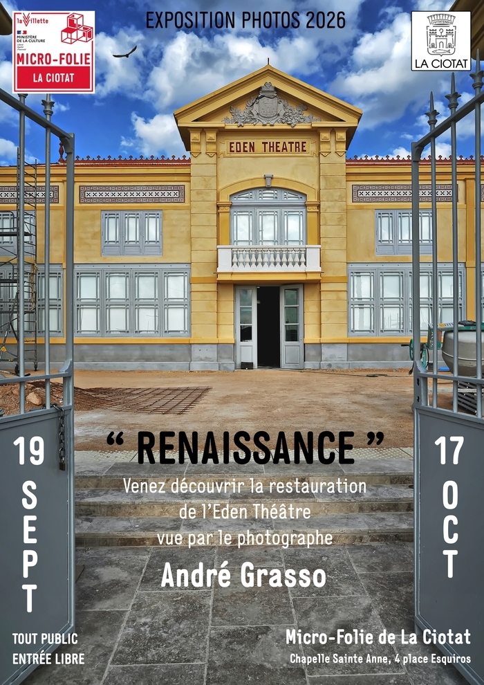Exposition photo "Renaissance" Chapelle Ste Anne MICRO FOLIE La Ciotat