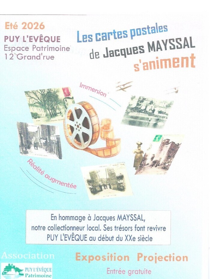 Exposition-projection : "Puy l'Evêque au début du XXième siècle" Espace patrimoine Puy-l'Évêque