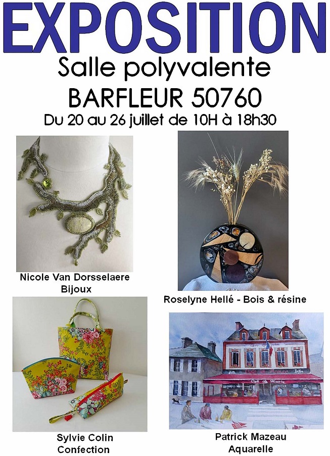 Exposition quatre créateurs Salle Polyvalente Barfleur