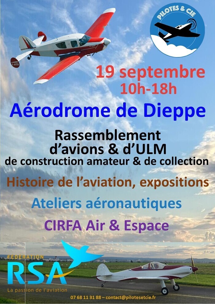Exposition : rétrospective de la carrière aéronautique du dieppois Marcel Diologent, Aérodrome de Dieppe, Saint-Aubin-sur-Scie