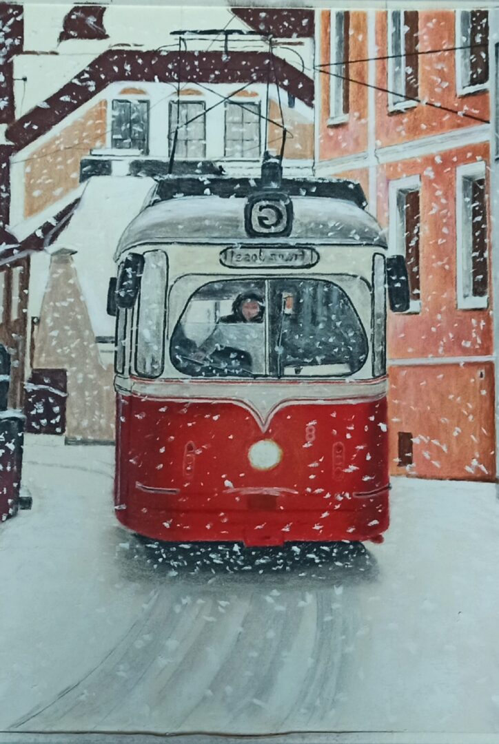 Exposition Rouge Tramway et Reflets de Route de Marcel ESTABLET Médiathèque Albert Camus Marmande