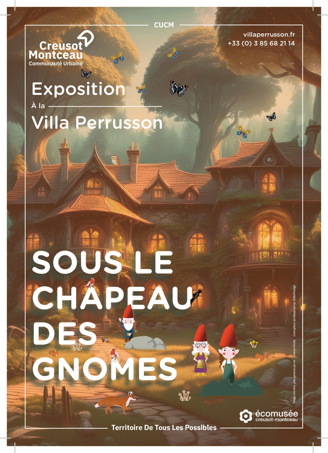 Exposition Sous le chapeau des gnômes à la villa Perrusson Villa Perrusson Écuisses