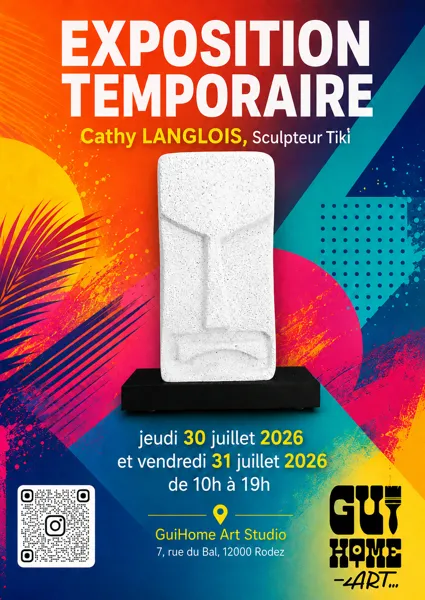 Exposition temporaire Cathy Langlois, Sculpteur Tiki Rodez