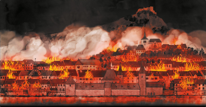 Exposition temporaire « Salins, l’incendie de 1825 », La Grande Saline de Salins-les-Bains, Salins-les-Bains