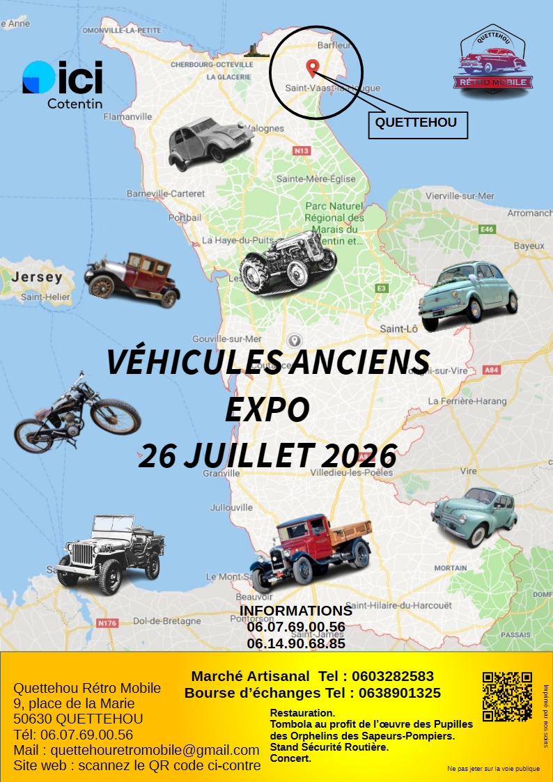 Exposition: véhicules anciens Quettehou