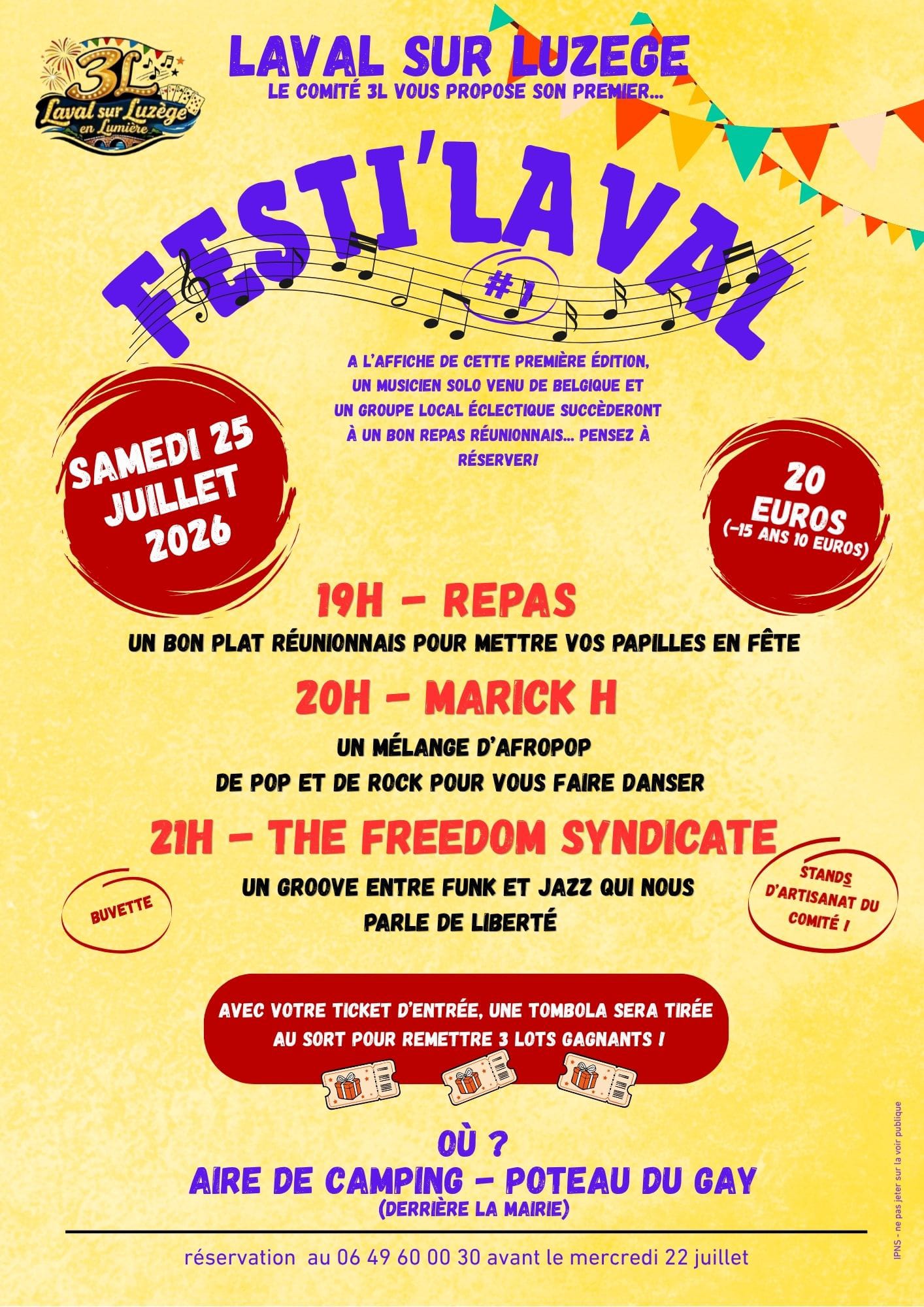 Festi Laval Aire de Camping Laval-sur-Luzège 2026-07-25