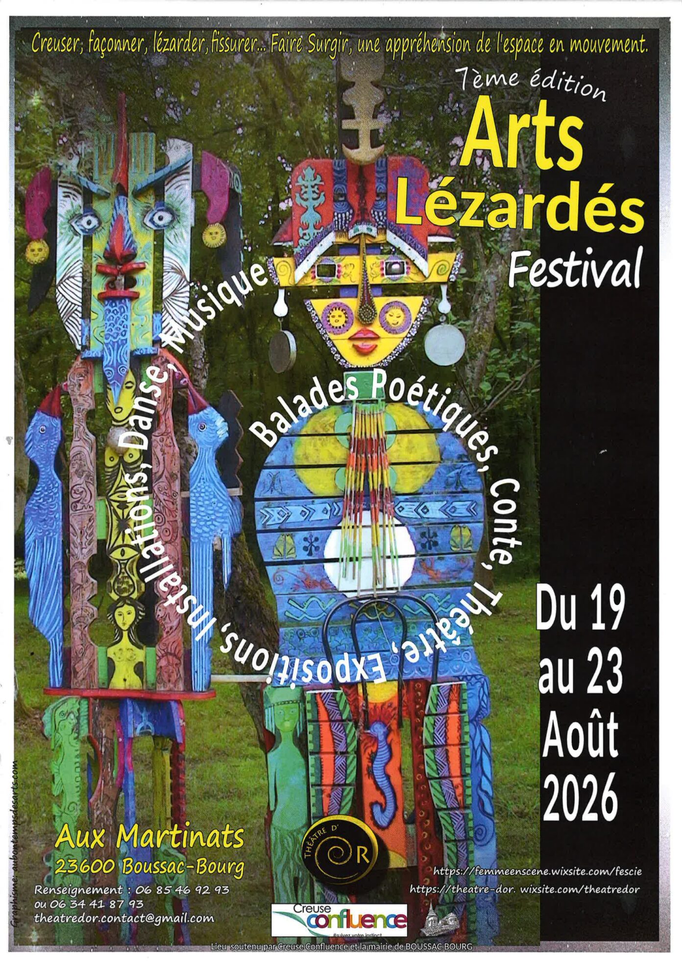 Festival Arts Lézardés 7ème édition  Boussac-Bourg