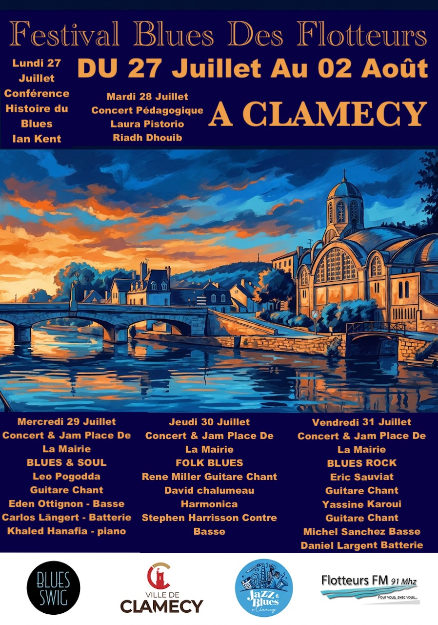 Festival Blues Des Flotteurs Place du 19 août Clamecy