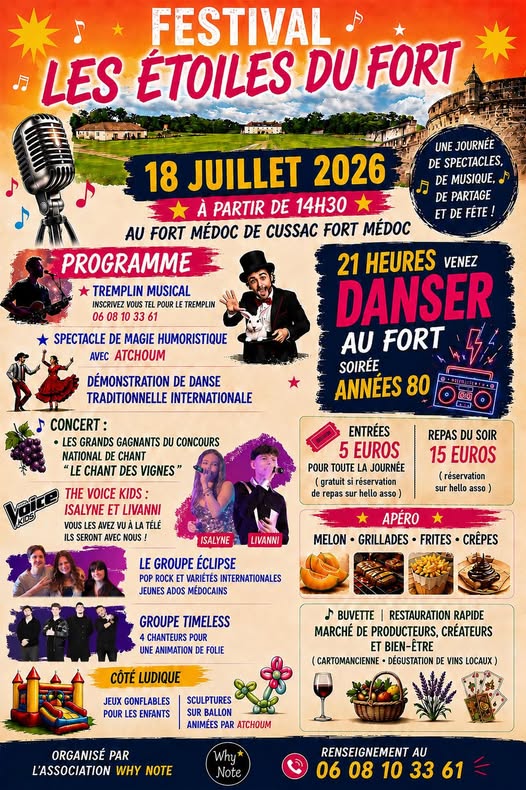 Festival Les Etoiles du Fort FORT MÉDOC Cussac-Fort-Médoc