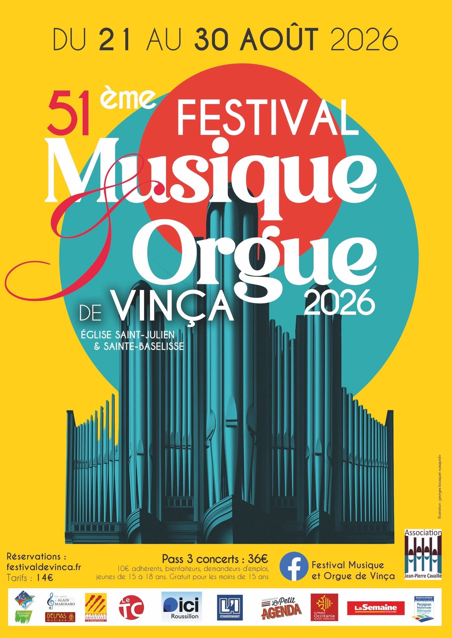 FESTIVAL MUSIQUE ET ORGUE RÉCITAL DE JAVIER ARTIGAS PINA Vinça