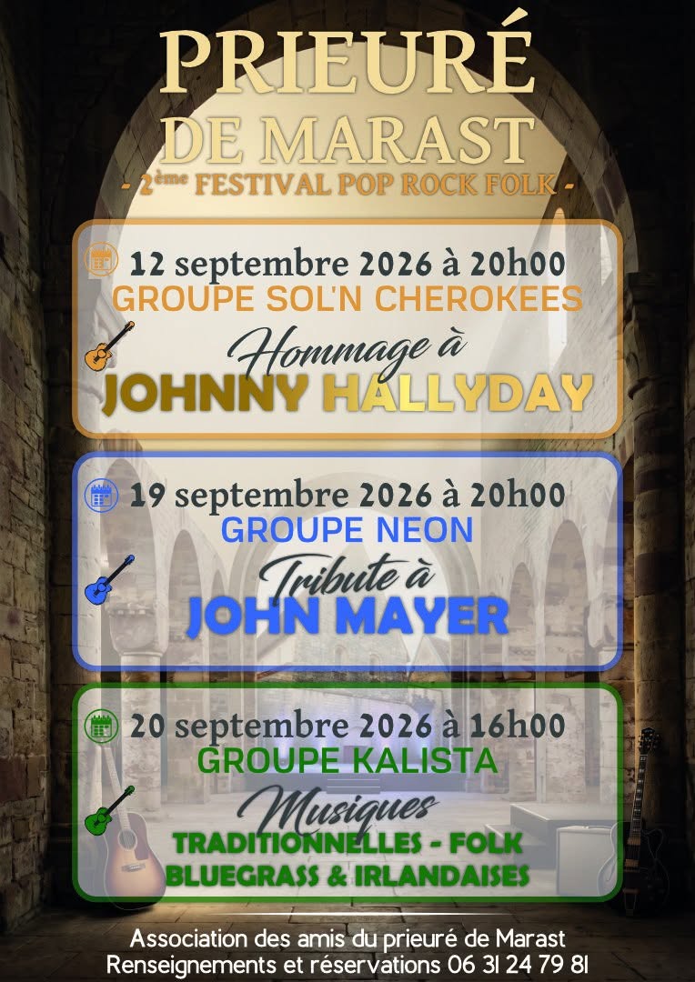 Festival POP ROCK FOLK Rue du Prieuré Marast