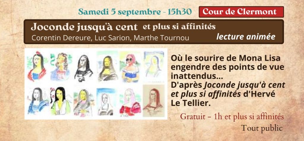 Festival Re-naissance à Figeac Joconde jusqu&rsquo;à cent et plus si affinités  Figeac