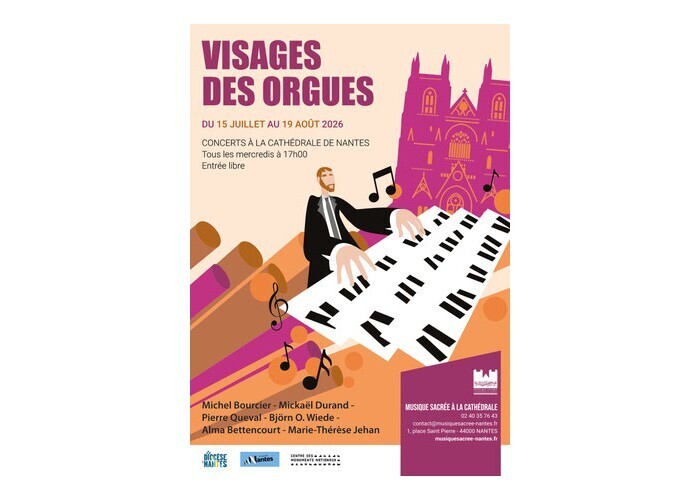 Festival Visages des Orgues – Concerts gratuits à la Cathédrale Cathédrale St-Pierre Nantes