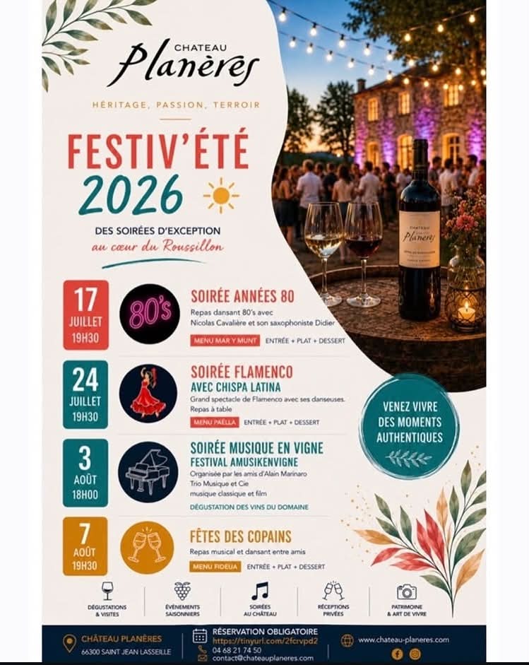 FESTIV&rsquo;ÉTÉ AVEC LE CHÂTEAU PLANÈRES  Saint-Jean-Lasseille
