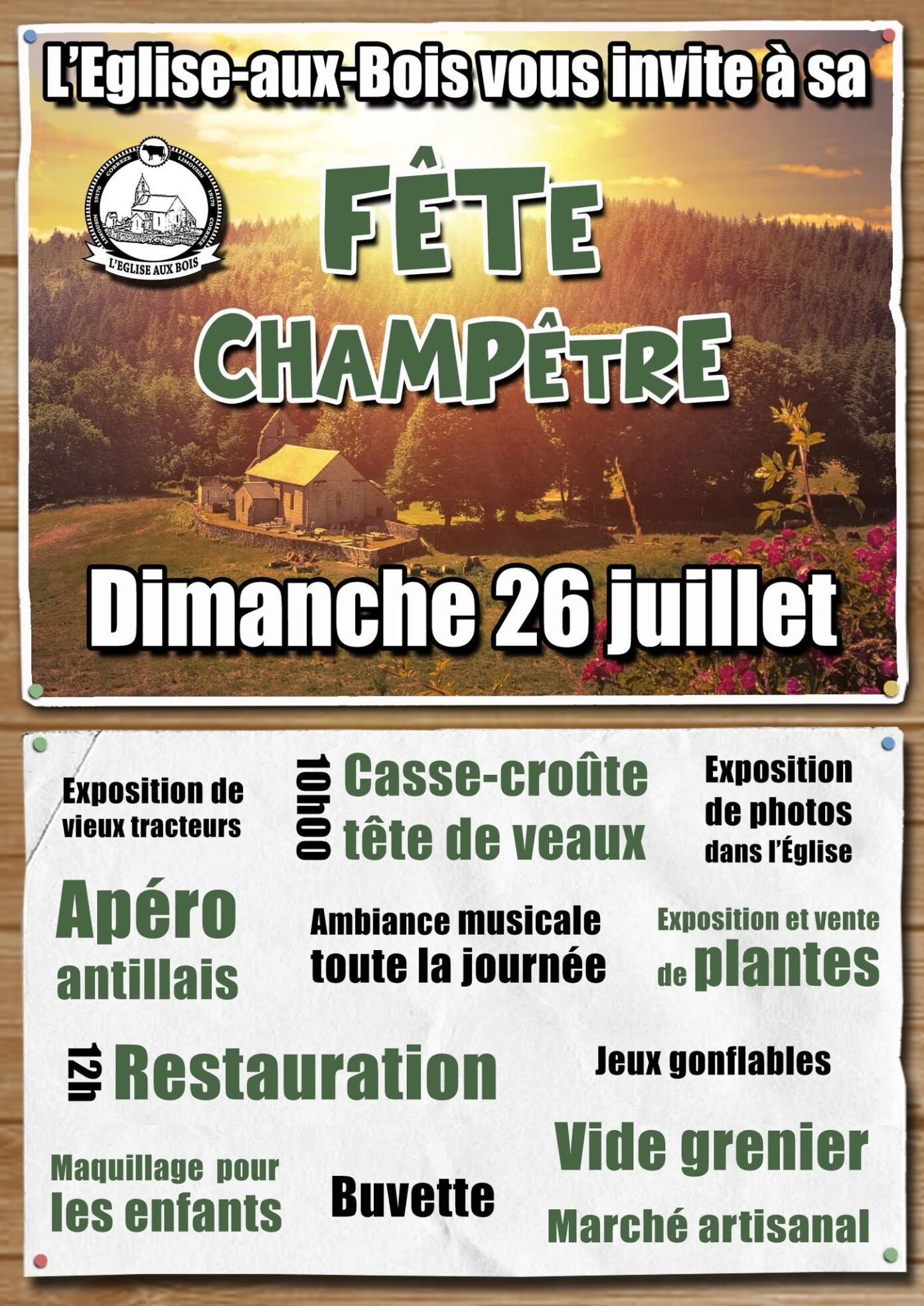 Fête champêtre et vide grenier  L&rsquo;Église-aux-Bois