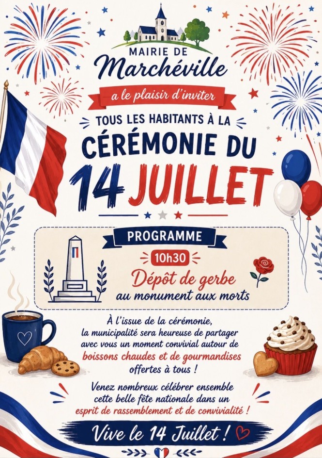 Fête de 14 juillet à Marchéville Marchéville
