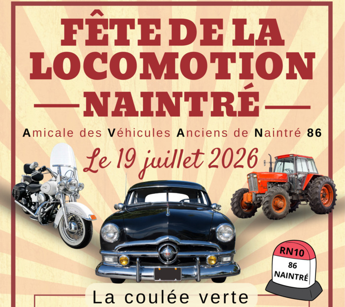 Fête de la locomotion avenue jean jaurès naintré Naintré