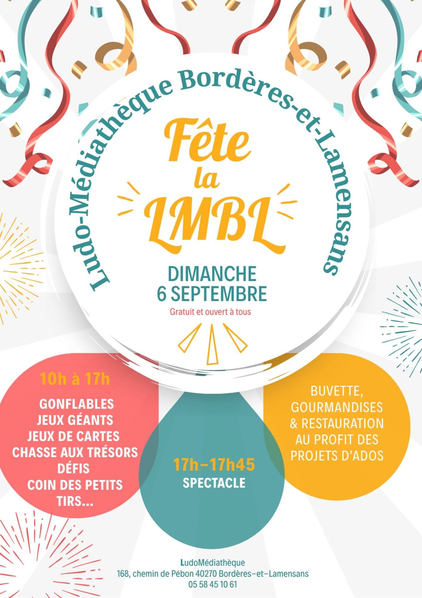 Fête de la Ludomédiathèque de Bordères et Lamensans Bordères-et-Lamensans