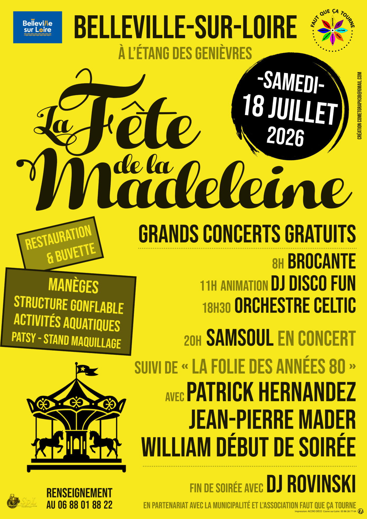 Fête de la Madeleine Belleville-sur-Loire