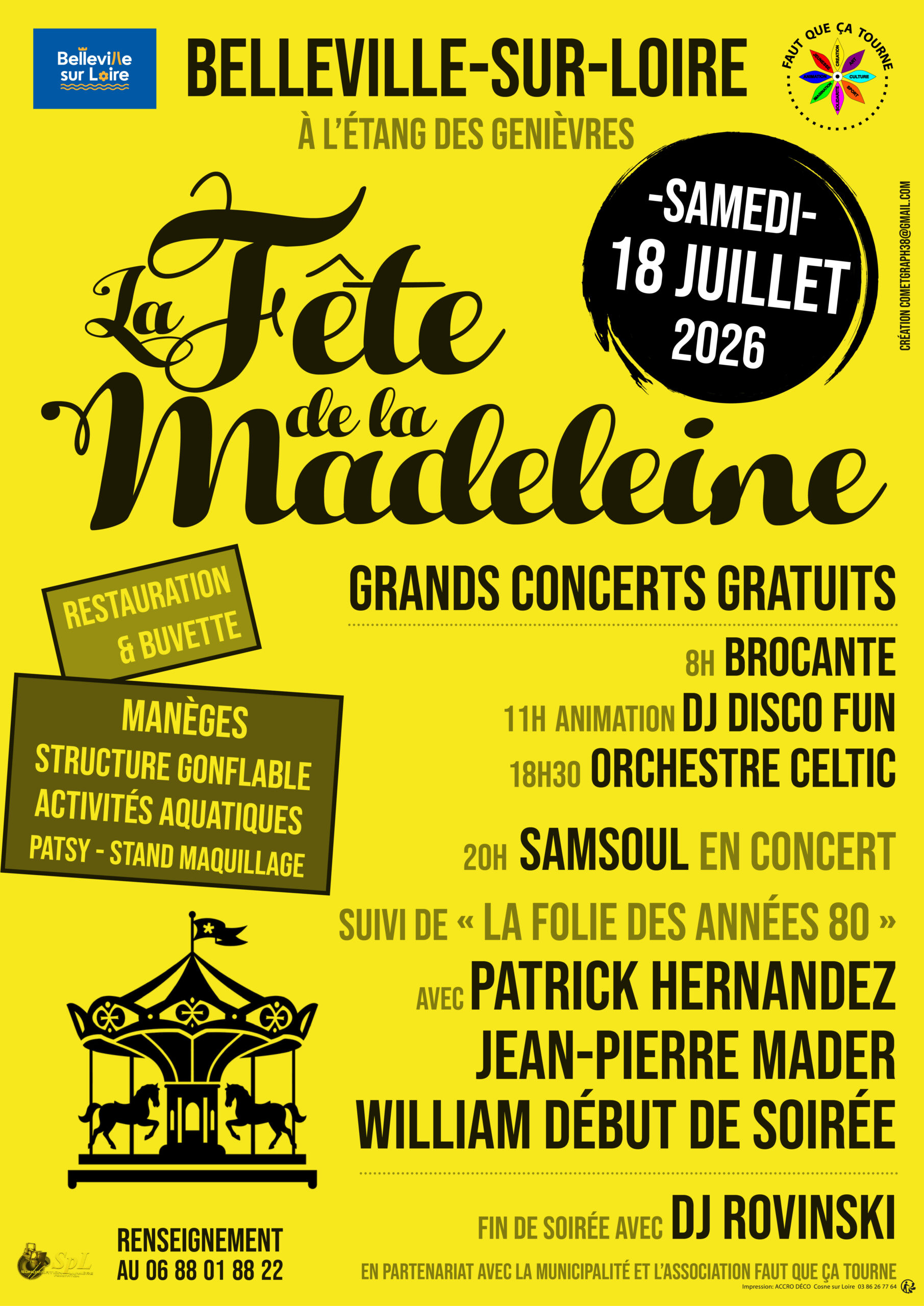 Fête de la Madeleine  Belleville-sur-Loire 2026-07-18