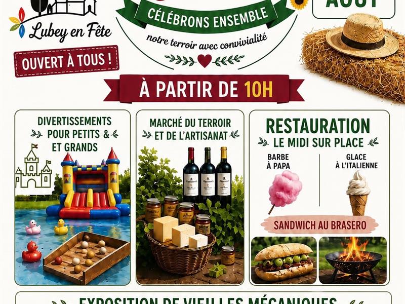 Fête de la moisson rue de verdun Lubey