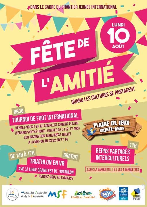 Fête de l&rsquo;amitié  Jœuf